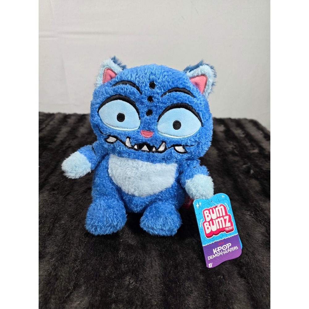 BumBumz Russ Derpy Tiger Plush Netflix K-Pop Demon Hunters Blue BBZ8-722 NWT